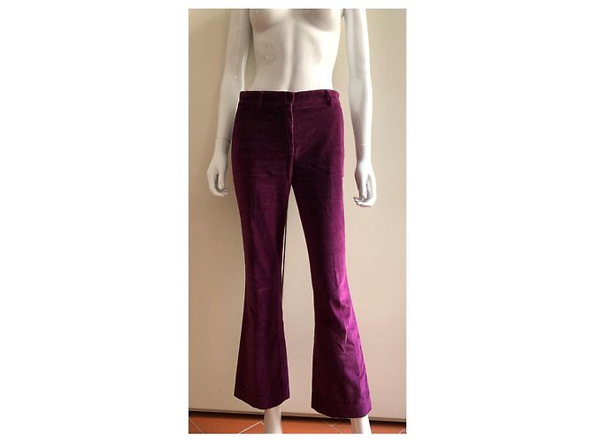 Autre Marque L'autre Wählte eine Samthose Lila - Ansicht 7