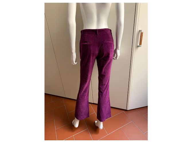 Autre Marque L'autre Wählte eine Samthose Lila - Ansicht 9