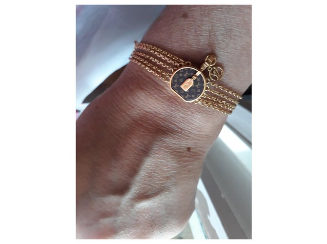 Bracciale Mini LV Louis Vuitton Oro D'oro - vista 2