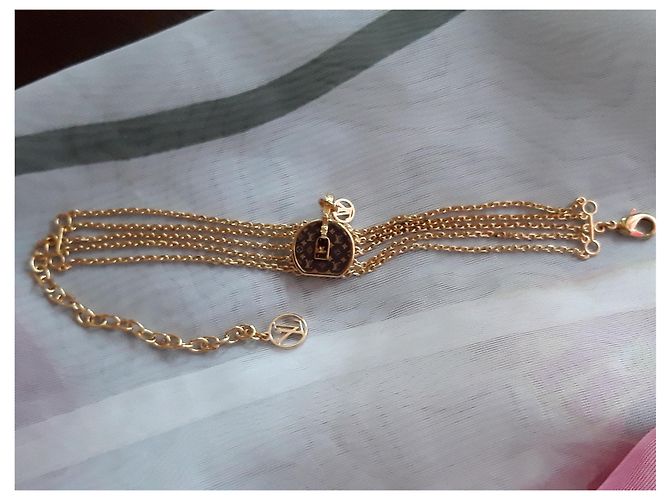 Bracciale Mini LV Louis Vuitton Oro D'oro - vista 7