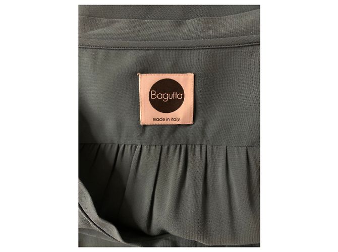 Autre Marque Top Bagutta de viscosa verde petróleo - vista 3