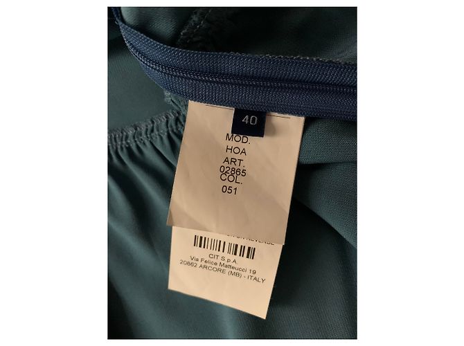 Autre Marque Top Bagutta de viscosa verde petróleo - vista 4
