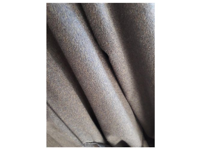 Abrigo Fendi Pellicceria de cachemira y piel marrón Castaño - vista 10