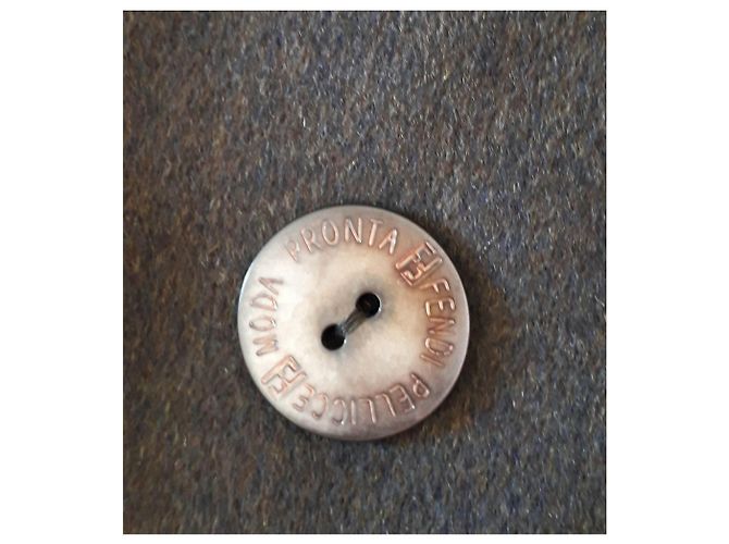 Abrigo Fendi Pellicceria de cachemira y piel marrón Castaño - vista 7