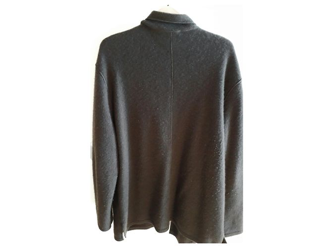 Autre Marque Dunkelgrüne Kaschmirjacke - Ansicht 2