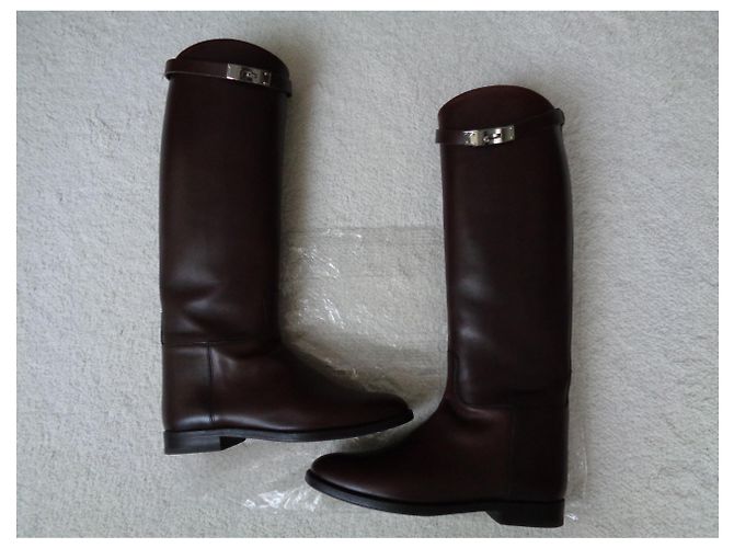 Kelly Hermès Boots Brown - view 3