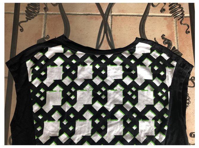 Peter Pilotto X Target Tops Negro Blanco Verde - vista 2