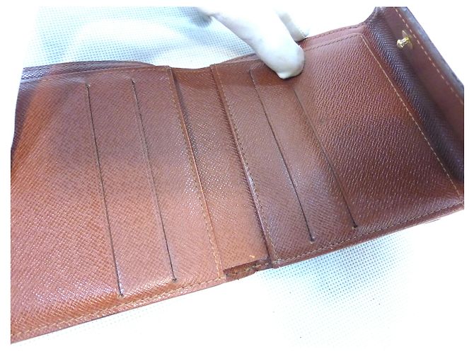 Louis Vuitton Elise Monogram Cartera Marrón Cuero Castaño - vista 10