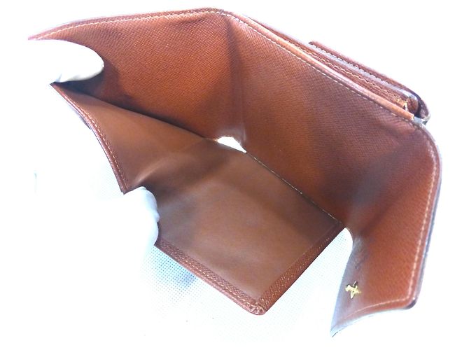 Louis Vuitton Elise Monogram Cartera Marrón Cuero Castaño - vista 11