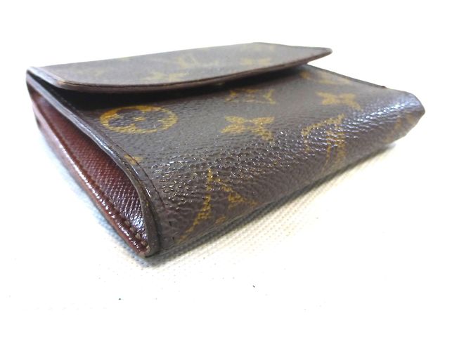 Louis Vuitton Elise Monogram Cartera Marrón Cuero Castaño - vista 12