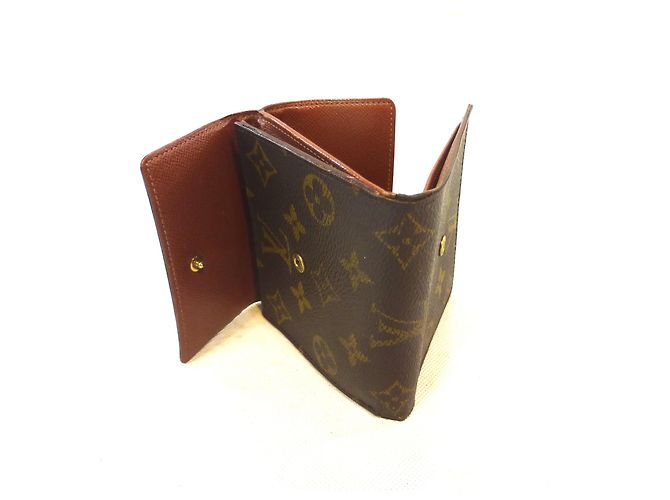 Louis Vuitton Elise Monogram Cartera Marrón Cuero Castaño - vista 4