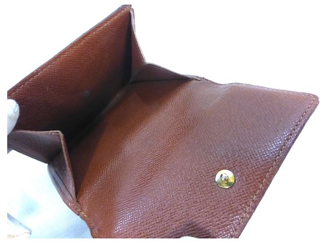Louis Vuitton Elise Monogram Cartera Marrón Cuero Castaño - vista 9