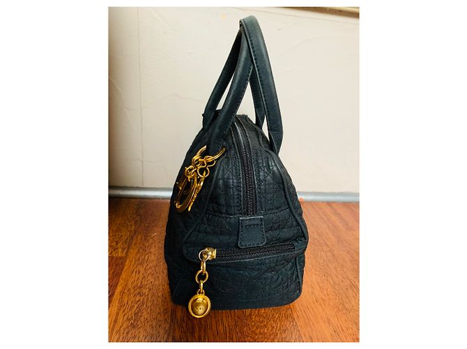 Borsa Christian Dior Lady in tessuto nero - vista 5