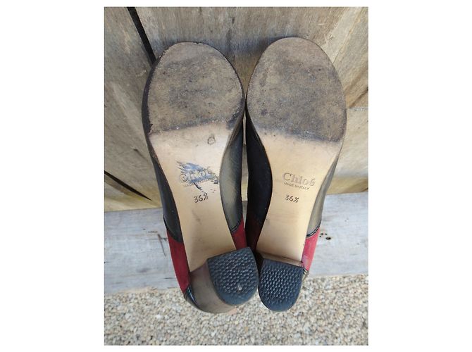 Botas Chloé de piel de ciervo rojas 36.5 - vista 8