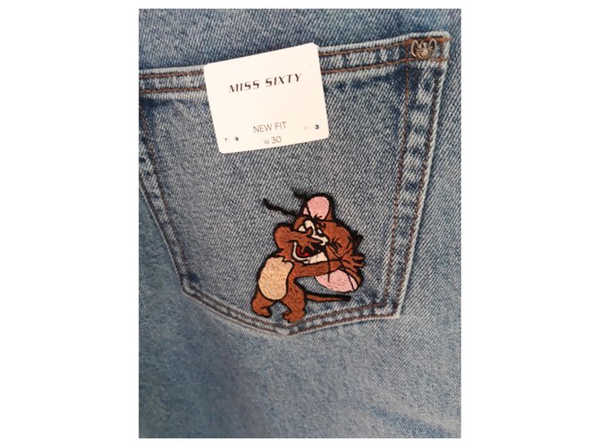 Jeans Balloon Miss Sixty Azul Denim - vista 3