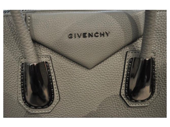 Givenchy Borsa Antigona media in pelle Grigio - vista 2