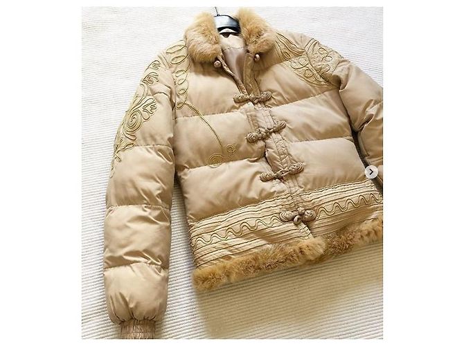 Abrigo Roberto Cavalli Beige de Poliéster - vista 2