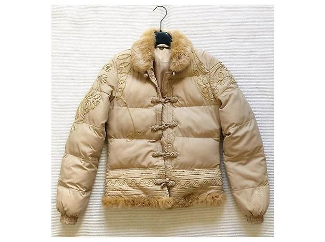 Abrigo Roberto Cavalli Beige de Poliéster - vista 3
