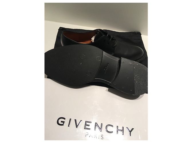 Givenchy schwarze Leder Derby Schuhe - Ansicht 8