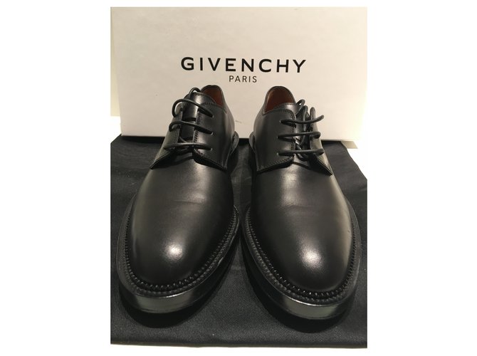 Givenchy schwarze Leder Derby Schuhe - Ansicht 9
