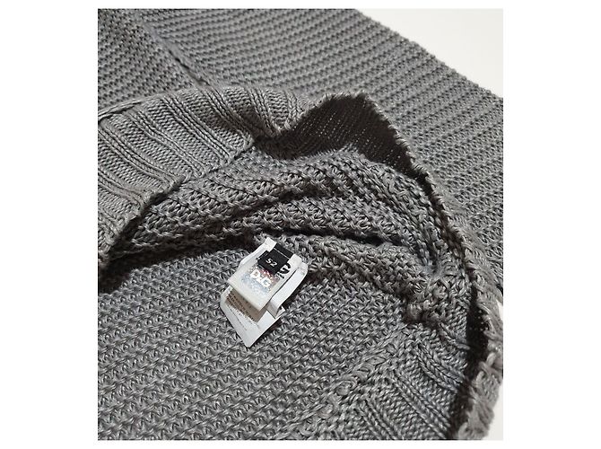 Pull long en lin gris D&G - vue 6