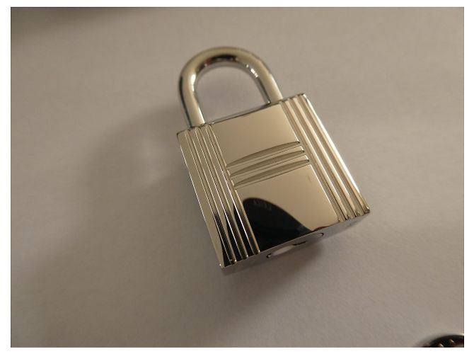 lucchetto hermès per borsa birkin, Kelly Silver hardware - vista 5