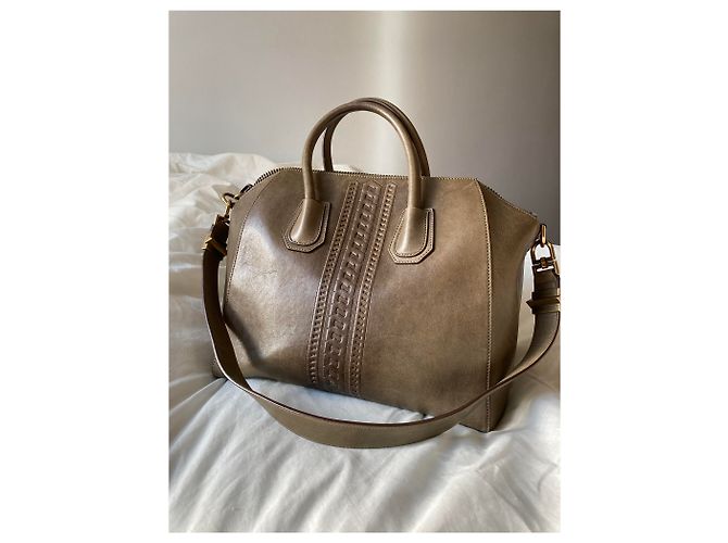 Borsa Givenchy Antigona Media Verde Scuro Pelle - vista 10
