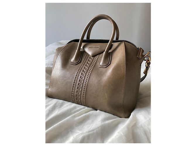 Borsa Givenchy Antigona Media Verde Scuro Pelle - vista 11