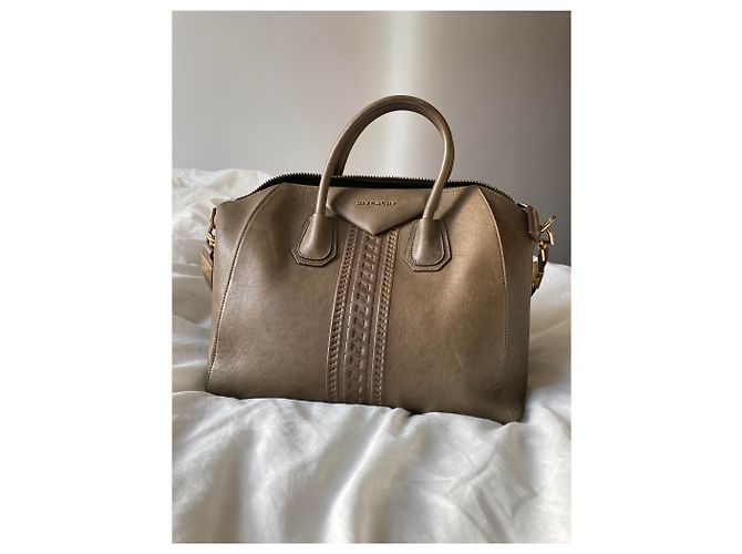 Borsa Givenchy Antigona Media Verde Scuro Pelle - vista 12