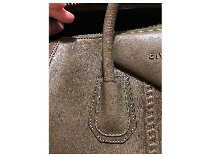 Borsa Givenchy Antigona Media Verde Scuro Pelle - vista 3