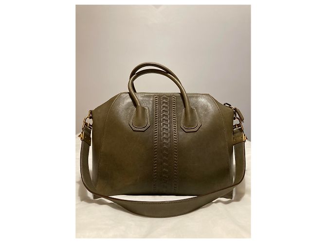 Borsa Givenchy Antigona Media Verde Scuro Pelle - vista 7