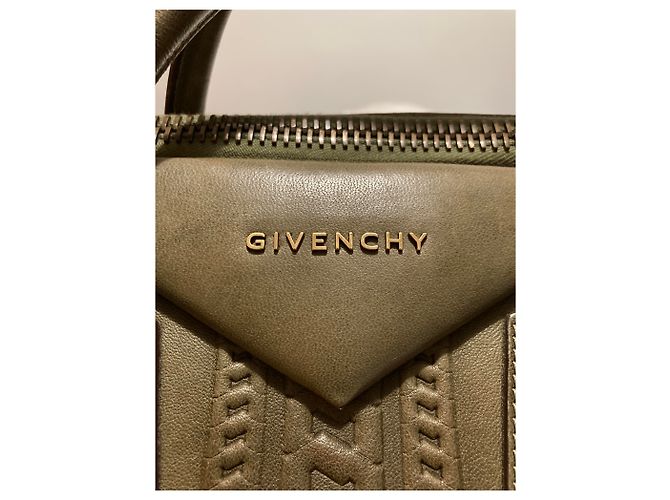 Borsa Givenchy Antigona Media Verde Scuro Pelle - vista 8
