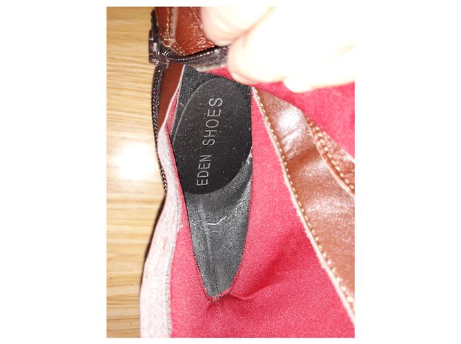 Autre Marque Botas Eden Shoes de cuero marrón Castaño - vista 6