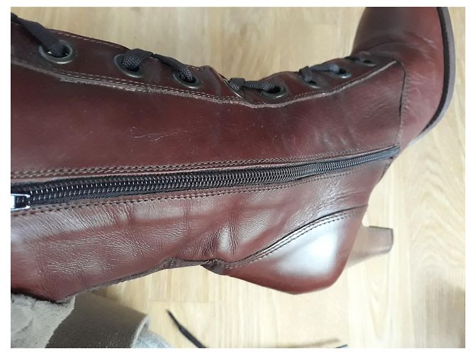 Autre Marque Botas Eden Shoes de cuero marrón Castaño - vista 9