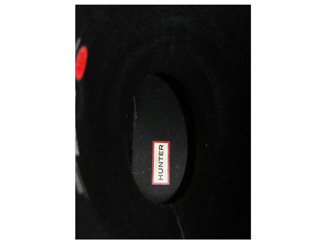 Botas de lluvia HUNTER P 39 Neuves Negro Rosa - vista 7
