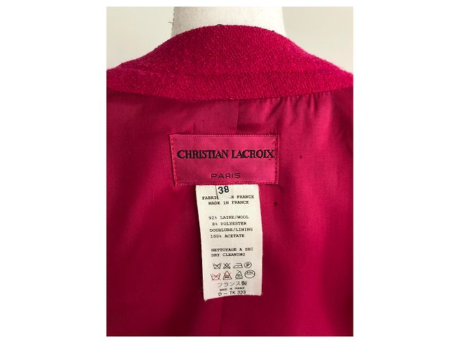 Vintage SELTENE Christian Lacroix Jacke Fuschia - Ansicht 4