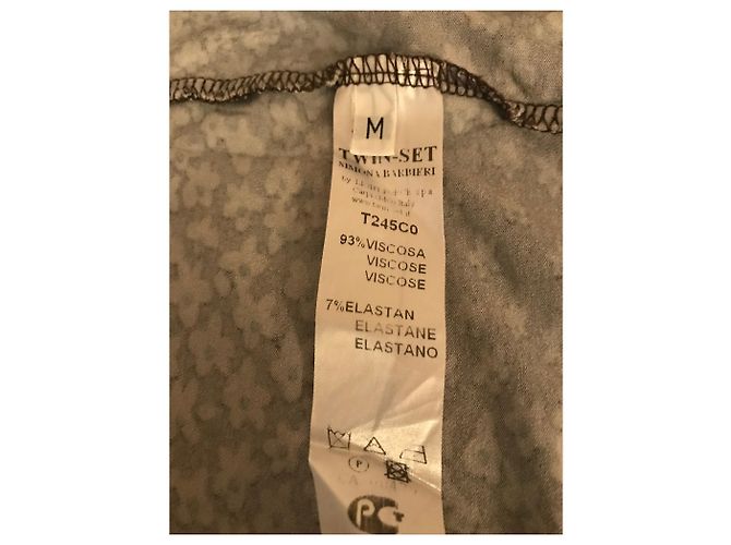 Twin Set Blumenkleid mehrfarbig langärmelig aus Viskose - Ansicht 2