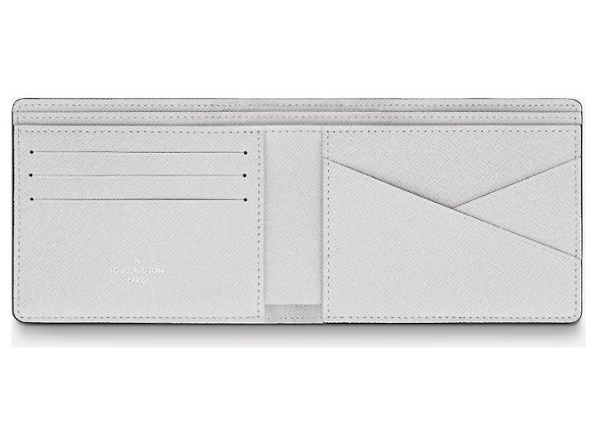 Louis Vuitton Portafoglio LV Multiple Antartica Bianco - vista 3