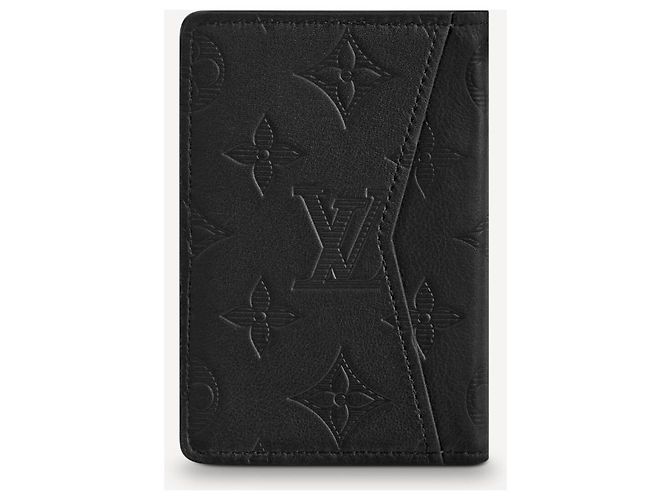 Organizer tascabile Louis Vuitton Monogram Shadow Nero - vista 3