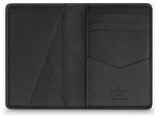 Organizer tascabile Louis Vuitton Monogram Shadow Nero - vista 4