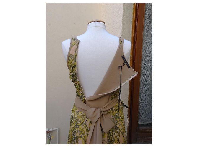 Vestido de gasa de seda Alessandro Dell'Acqua Multicolor - vista 13