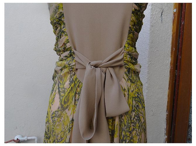 Vestido de gasa de seda Alessandro Dell'Acqua Multicolor - vista 3