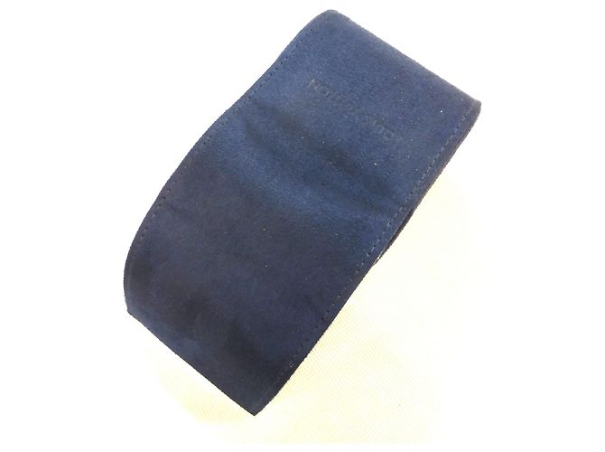 Louis Vuitton Custodia da viaggio per orologi blu navy scamosciata - vista 5
