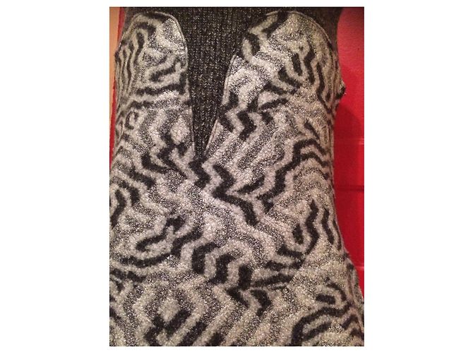 Vestido Kenzo gris de lana y mohair - vista 3