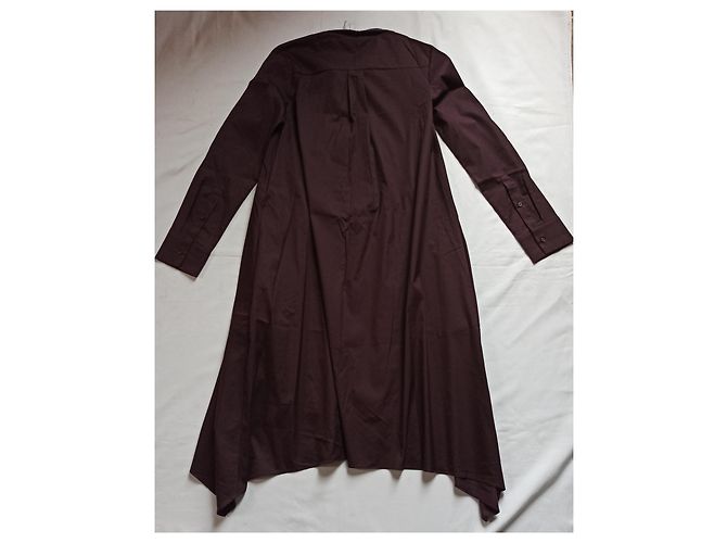 Cos Asymmetrisches Hemdkleid Pflaume - Ansicht 2