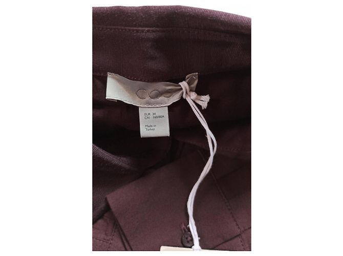 Cos Asymmetrisches Hemdkleid Pflaume - Ansicht 3