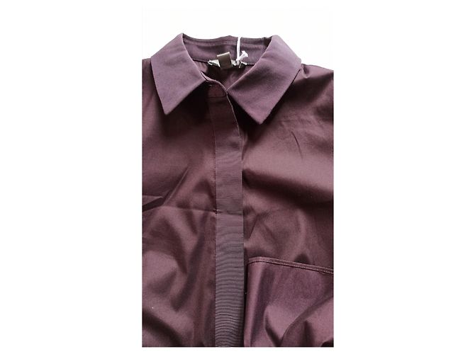 Cos Asymmetrisches Hemdkleid Pflaume - Ansicht 5
