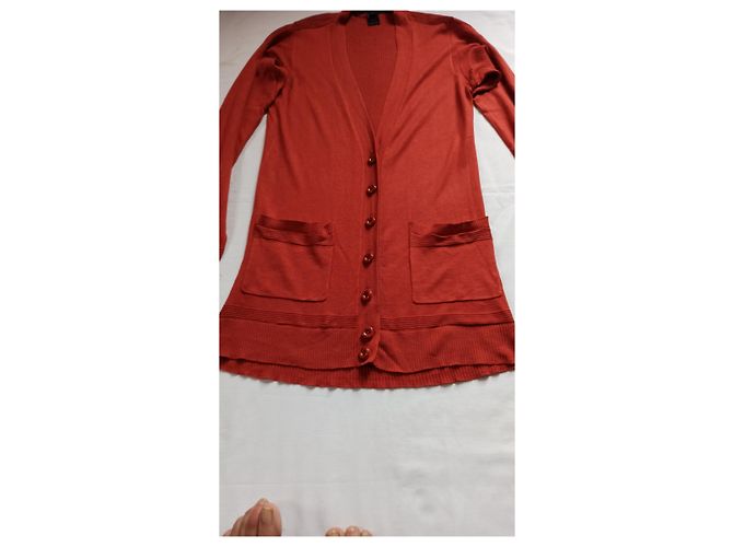Marc by Marc Jacobs Wickeljacke aus Seide Kaschmir und Baumwolle Rost - Ansicht 10