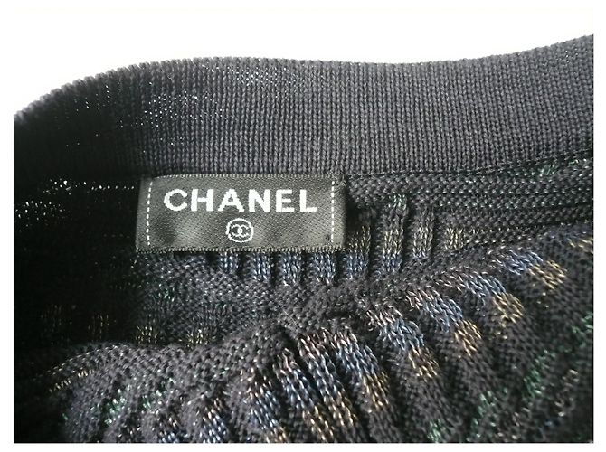 Crucero CHANEL Robe maille París Séoul 2016 Sublime T36 Azul - vista 11