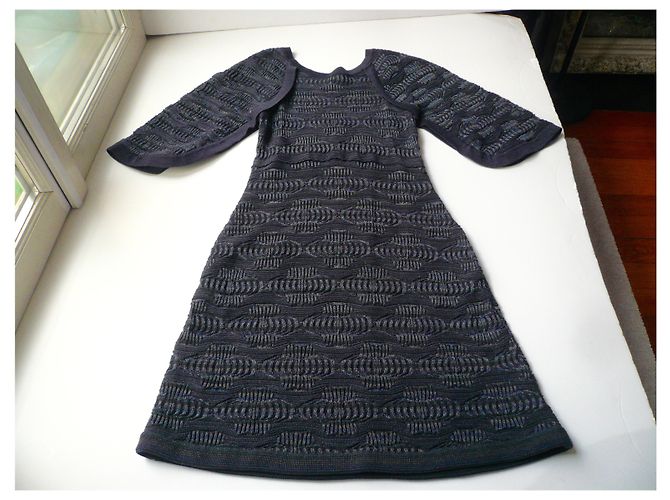 Crucero CHANEL Robe maille París Séoul 2016 Sublime T36 Azul - vista 9